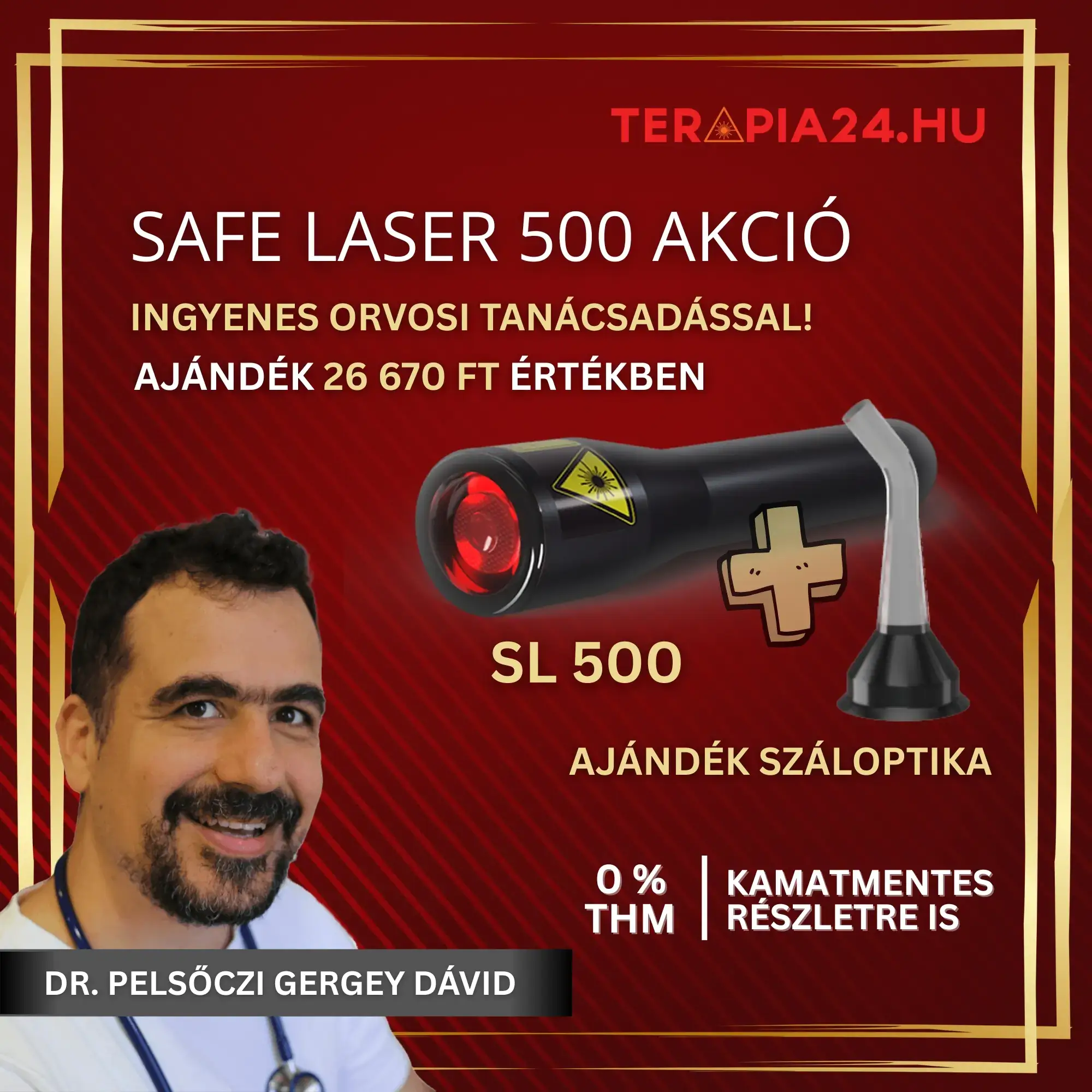 safe laser 500 akció