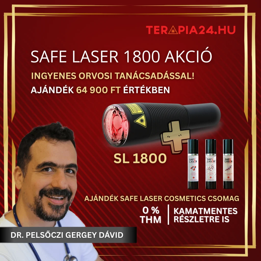 Safe Laser 1800 cosmetics ajándék terapia24.hu