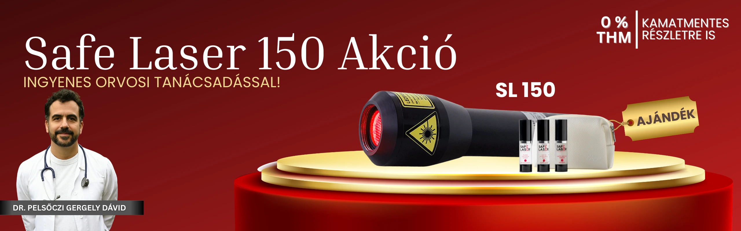 Safe Laser 150 ajándék cosmetics terapia24.hu