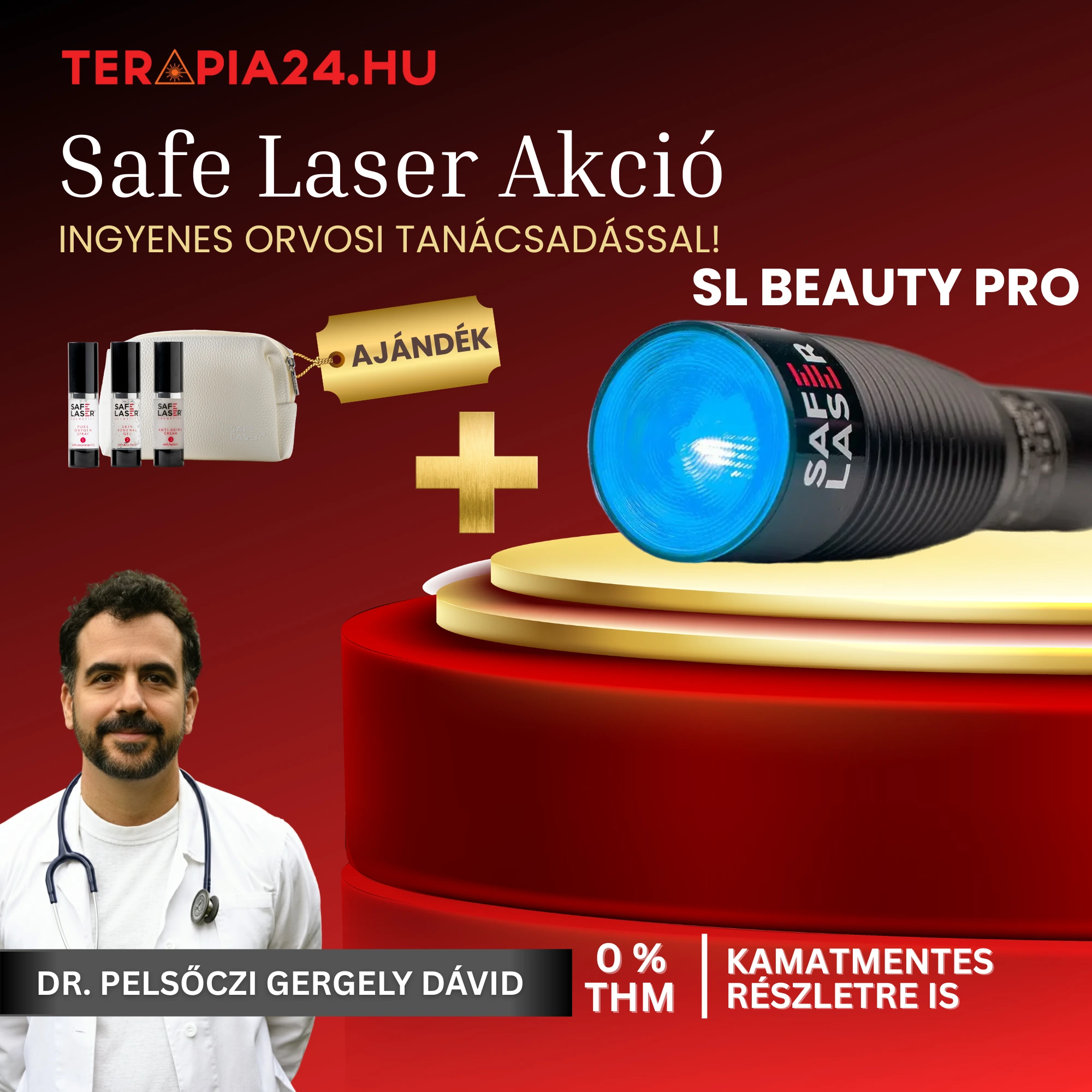 Safe Laser Beauty Pro ajándék cosmetics terapia24.hu