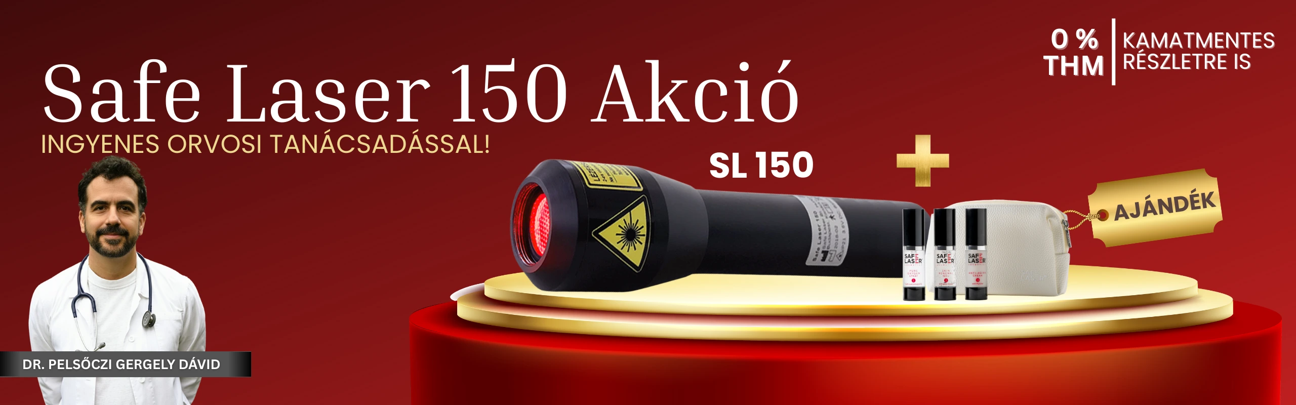 Safe Laser 150 ajándék cosmetics csomaggal terapia24.hu